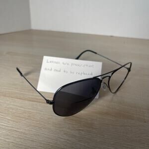 Ray-Ban RB3025 Aviator Large Metal W0679 Sunglasses Black FRAMES ONLY 58-14-135
